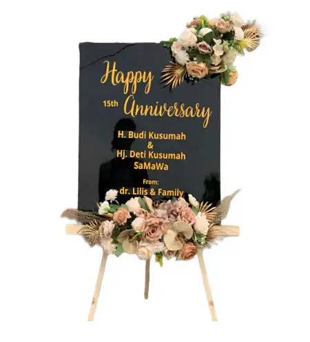 Papan Bunga Akrilik Gumpang